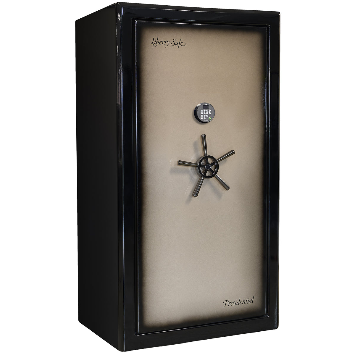 Presidential Series | Level 10 Security | 2.5 Hours Fire Protection | 40 | Dimensions: 66”(H) x 36”(W) x 27.75"(D*) | Champagne Gloss | Electronic Lock - Closed