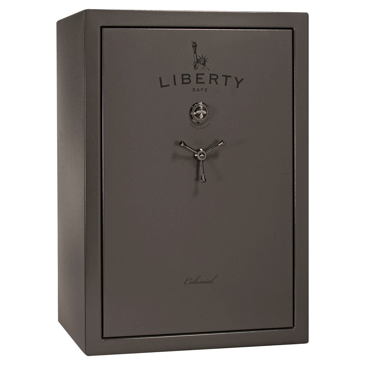 Colonial 35 | Pro Flex Interior | Level 4 Security | 75 Minute Fire Protection | Dimensions: 60.5&quot;(H) x 42&quot;(W) x 22&quot;(D) | Up to 45 Long Guns | Gray Marble | Mechanical Lock - Closed