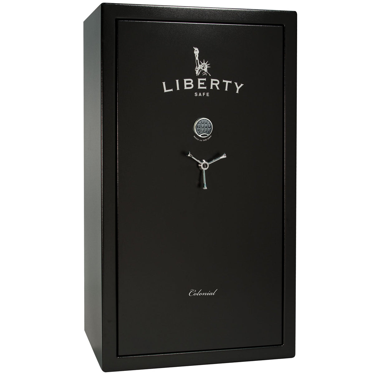 Colonial Series | Level 4 Security | 75 Minute Fire Protection | 50 PRO FLEX | DIMENSIONS: 72.5&quot;(H) X 42&quot;(W) X 27.5&quot;(D*) | Black Textured | Electronic Lock - Closed