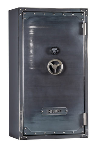 RHINO STRONG BOX RSB6636EX GUN SAFE  GUN SAFE 875 lbs, 80 Minute Fire, Deluxe Door Organizer, Power Outlet, UL Listed Lock, and Swing Out Gun Rack Compatible, External Dimensions: 66