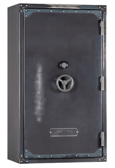 RHINO STRONG BOX RSB7241EX GUN SAFE  GUN SAFE 950 lbs, 80 Minute Fire, Deluxe Door Organizer, Power Outlet, UL Listed Lock, and Swing Out Gun Rack Compatible